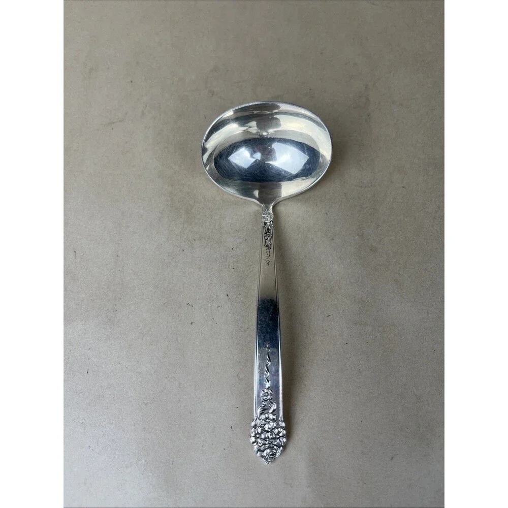 National Silver King Edward HOLIDAY Silver Plate‎ Gravy Ladle 6“